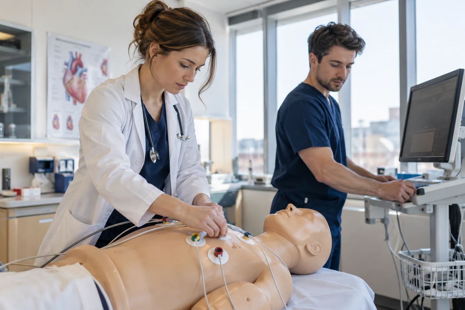 Illustrative cardiology education photograph.